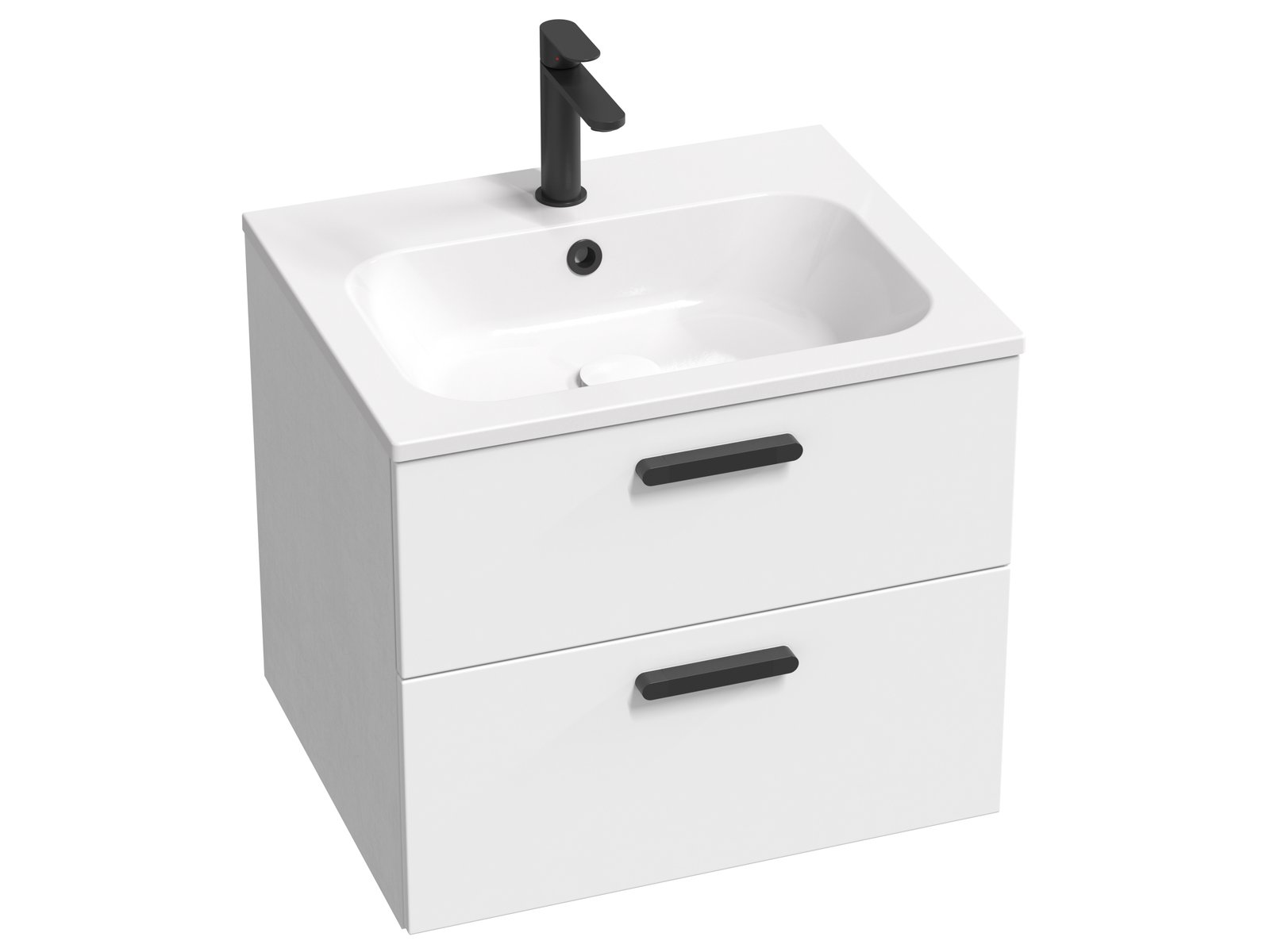 Ravak Chrome skrinka 60x49x50 cm závesná kúpeľňová skrinka pod umývadlo biela X000001744