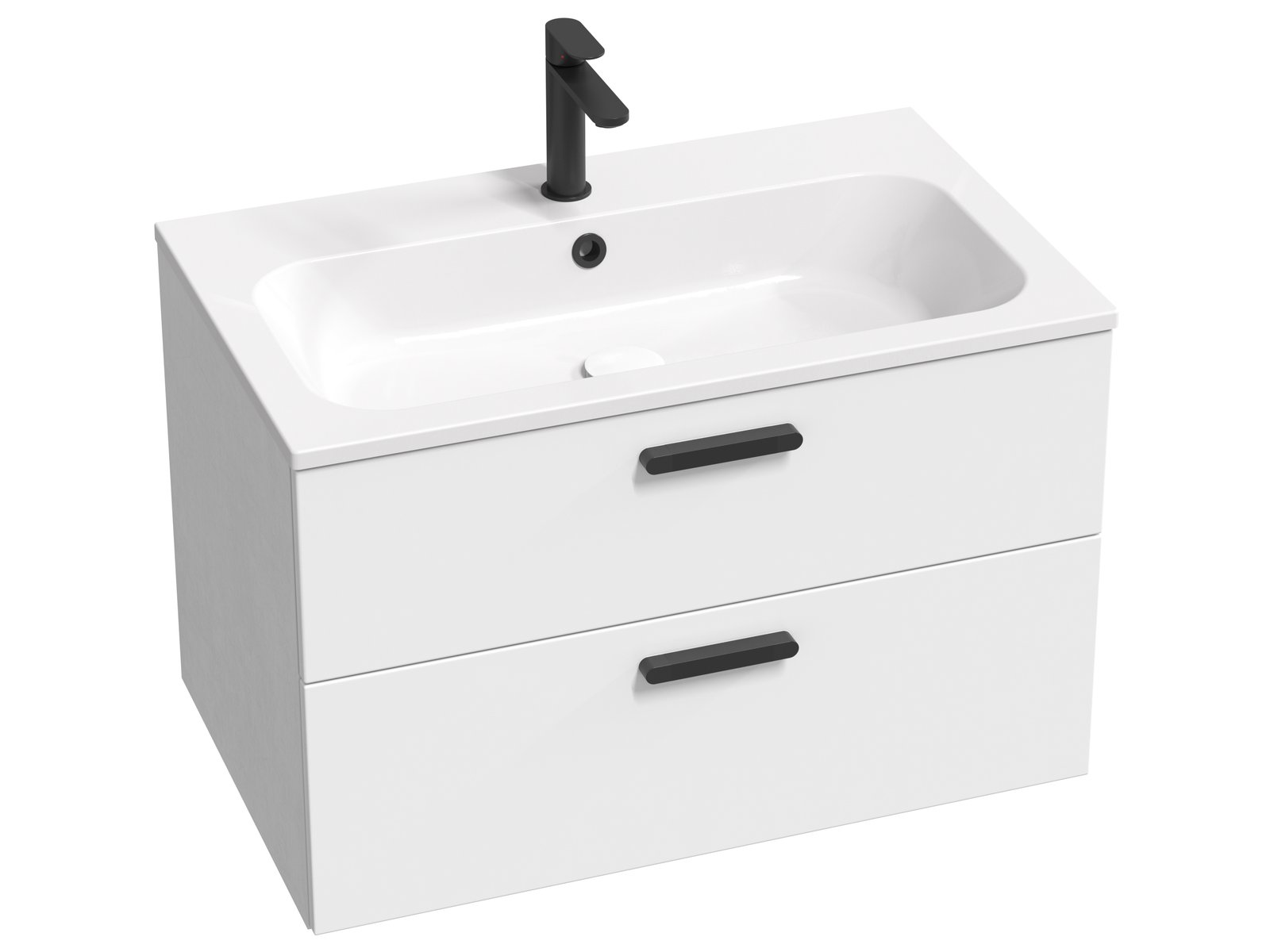 Ravak Chrome skrinka 70x49x50 cm závesná kúpeľňová skrinka pod umývadlo biela X000001746