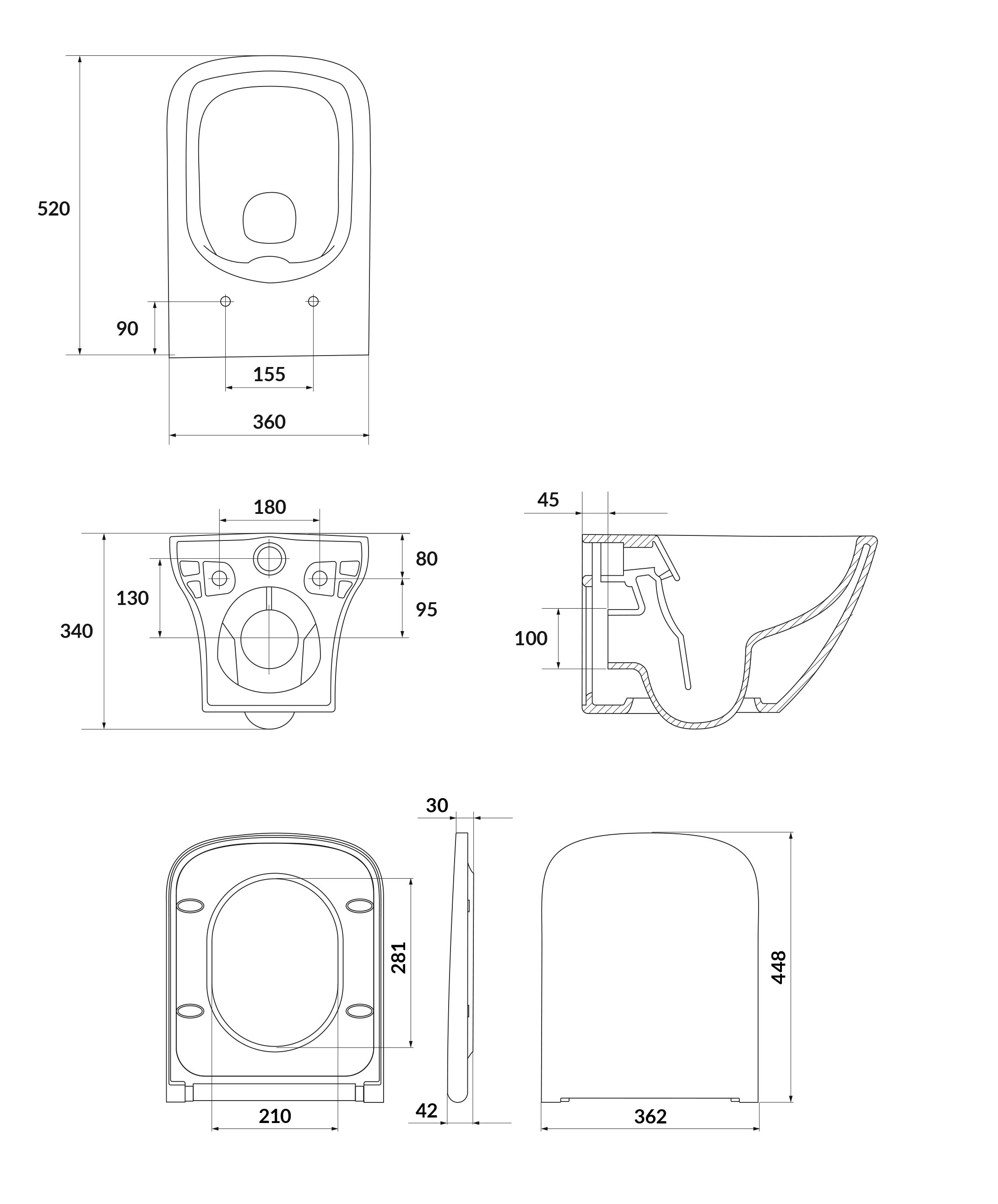 Cersanit Larga wc misa s pomaly sa sklápajúcim sedadlom závesné bez oplachovacieho kruhu biela matná S701-609