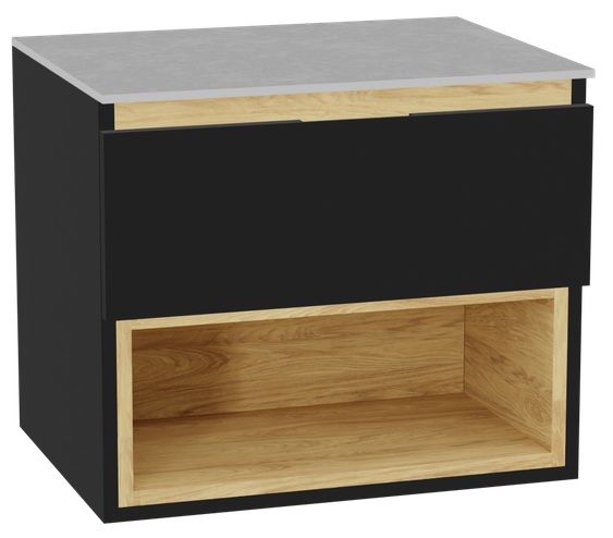 Súprava korpus skrinky Excellent Tuto 2.0 MLEX.2171.600.BKBL, doska na skrinku Excellent Tuto 2.0 MLEX.2116.600.SJ, MLEX.2151.600.01.BK