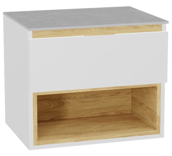 Súprava korpus skrinky Excellent Tuto 2.0 MLEX.2171.600.WHBL, doska na skrinku Excellent Tuto 2.0 MLEX.2116.600.SJ, MLEX.2151.600.01.WH