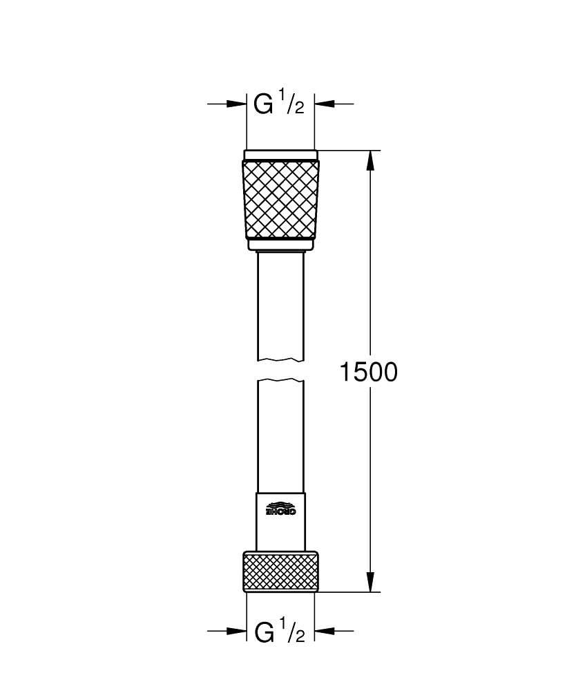 Grohe Relexaflex sprchová hadica 150 cm chrómová 45973001