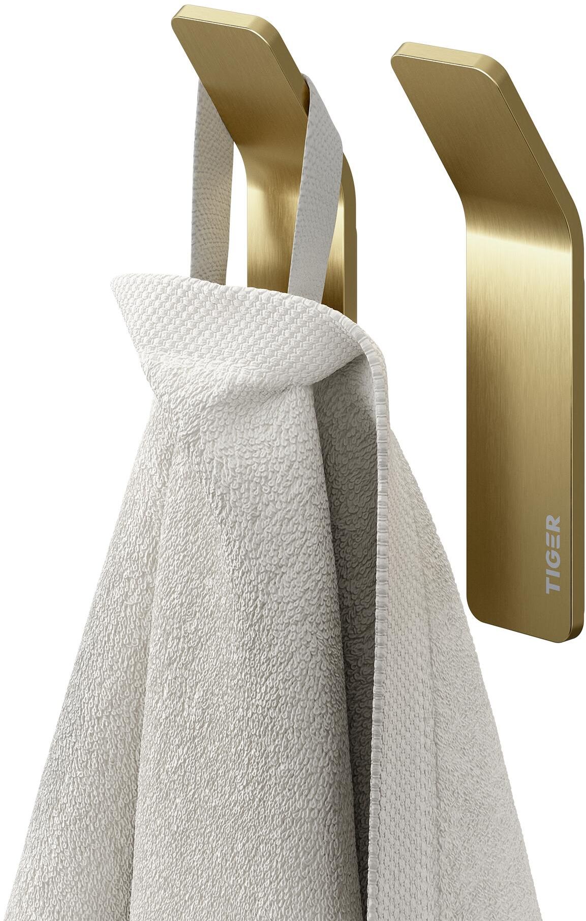 Tiger Single súprava vešiakov zlatá 800745