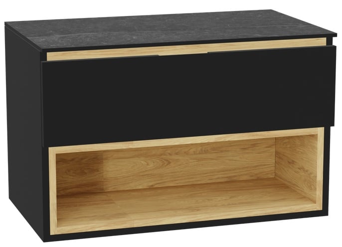 Súprava korpus skrinky Excellent Tuto 2.0 MLEX.2171.800.BKBL, doska na skrinku Excellent Tuto 2.0 MLEX.2116.800.MA, MLEX.2151.800.01.BK