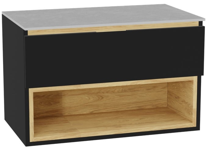 Súprava korpus skrinky Excellent Tuto 2.0 MLEX.2171.800.BKBL, doska na skrinku Excellent Tuto 2.0 MLEX.2116.800.SJ, MLEX.2151.800.01.BK