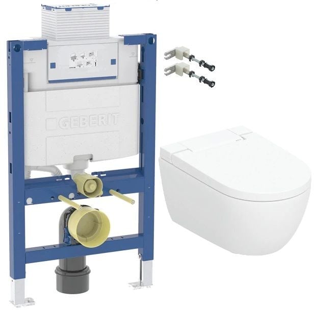 Súprava umývacia toaleta Geberit AquaClean 146.350.01.1, podomietková konštrukcia Geberit Duofix 111.003.00.2, 111.815.00.1