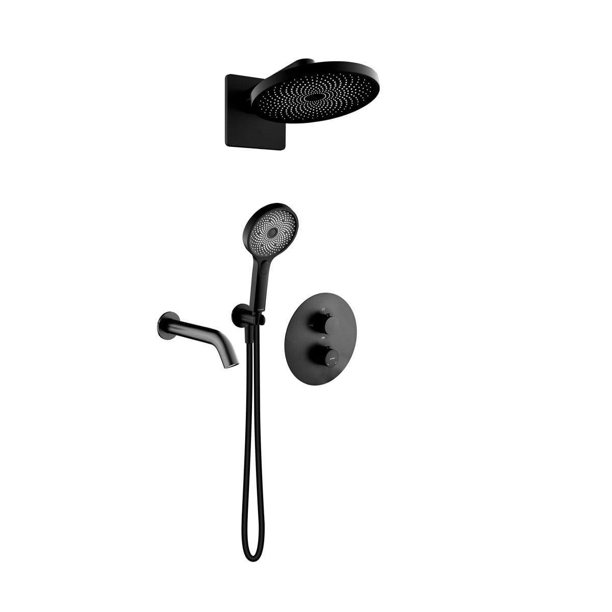Súprava vaňová/sprchová batéria Oltens Katla 34600300, horná/hlavová sprcha Oltens Vann 37007300, 39403300, 39100300, 37107300, 39304300, 37200300