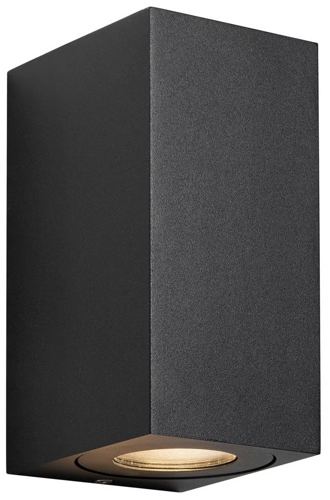 Nordlux Canto Maxi Kubi vonkajšie nástenné svietidlo 2x28 W čierna 49731203