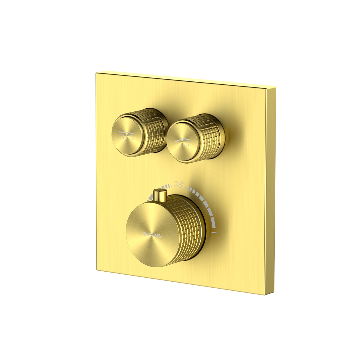 Oltens Onega vaňová/sprchová batéria podomietková s termostatom brúsené zlato 34602810