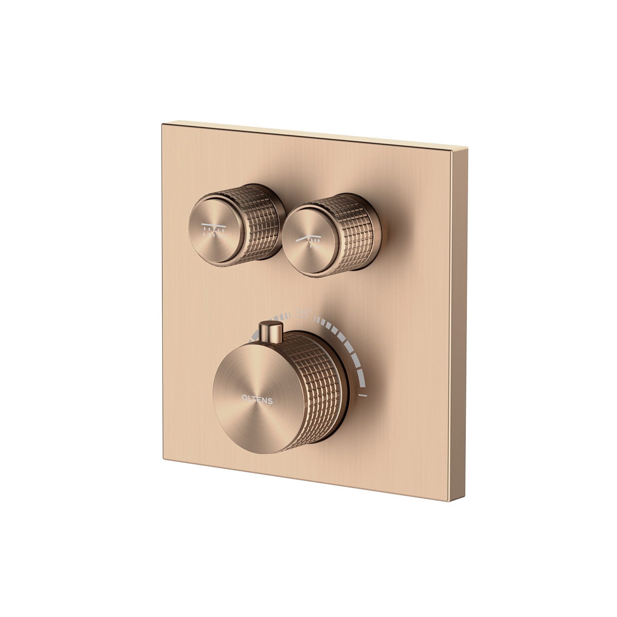 Oltens Onega vaňová/sprchová batéria podomietková s termostatom medená brúsené 34602610