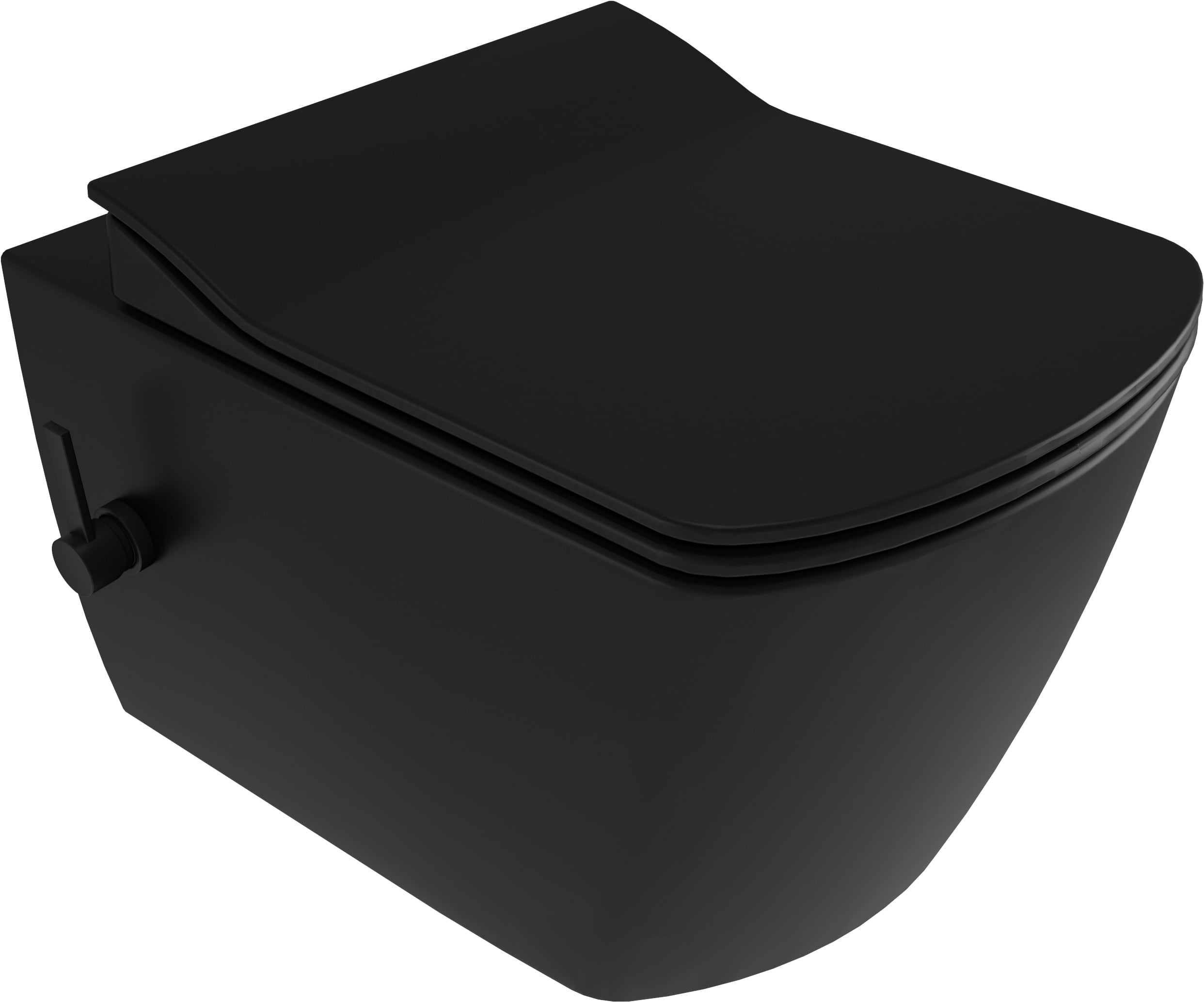 Deante Blur umývacia toaleta závesná bez splachovacieho kruhu čierna CDZNWPW