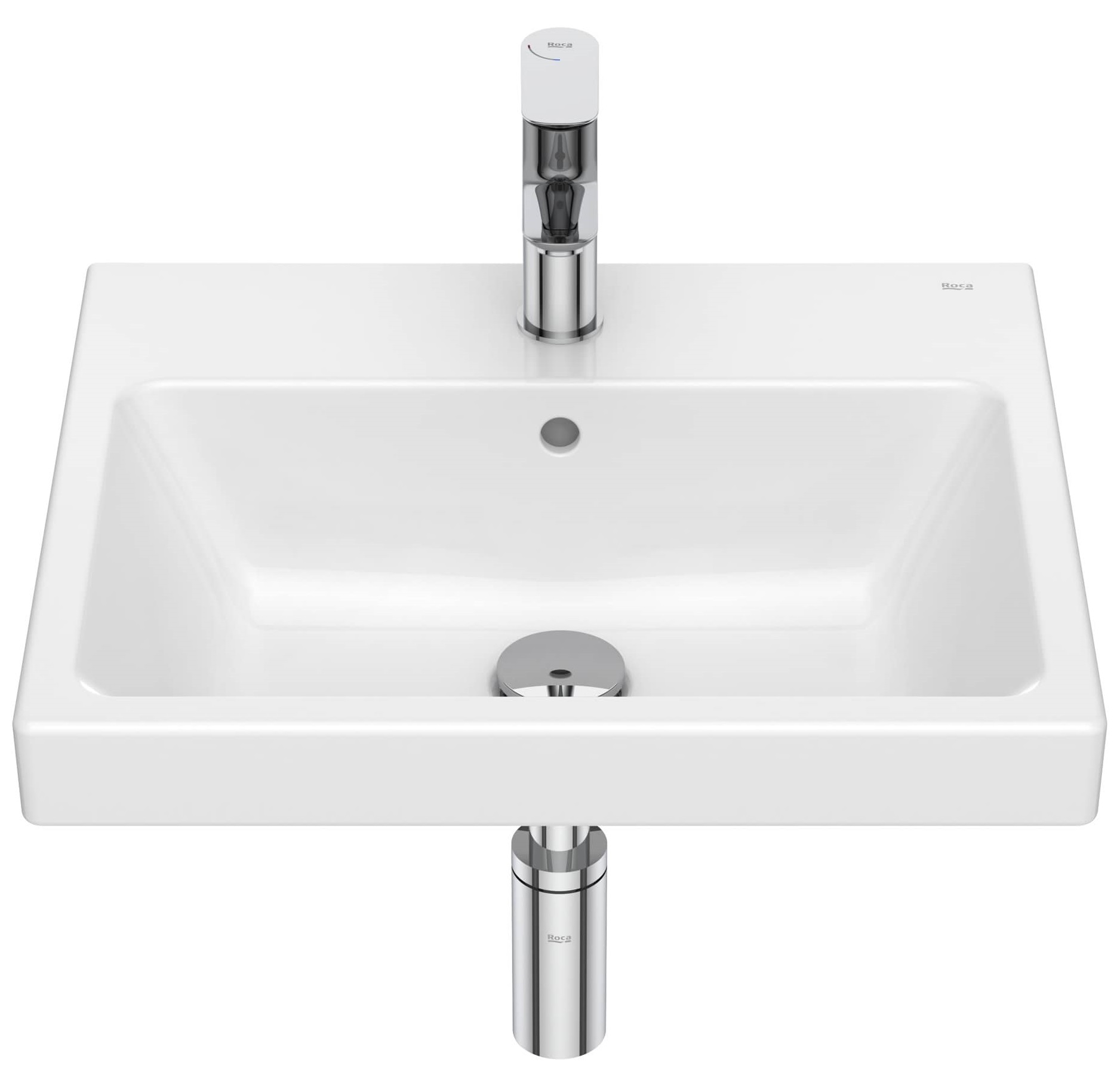 Roca Gap umývadlo 50x42 cm obdĺžnik klasické umývadlo biela A3270YVS00