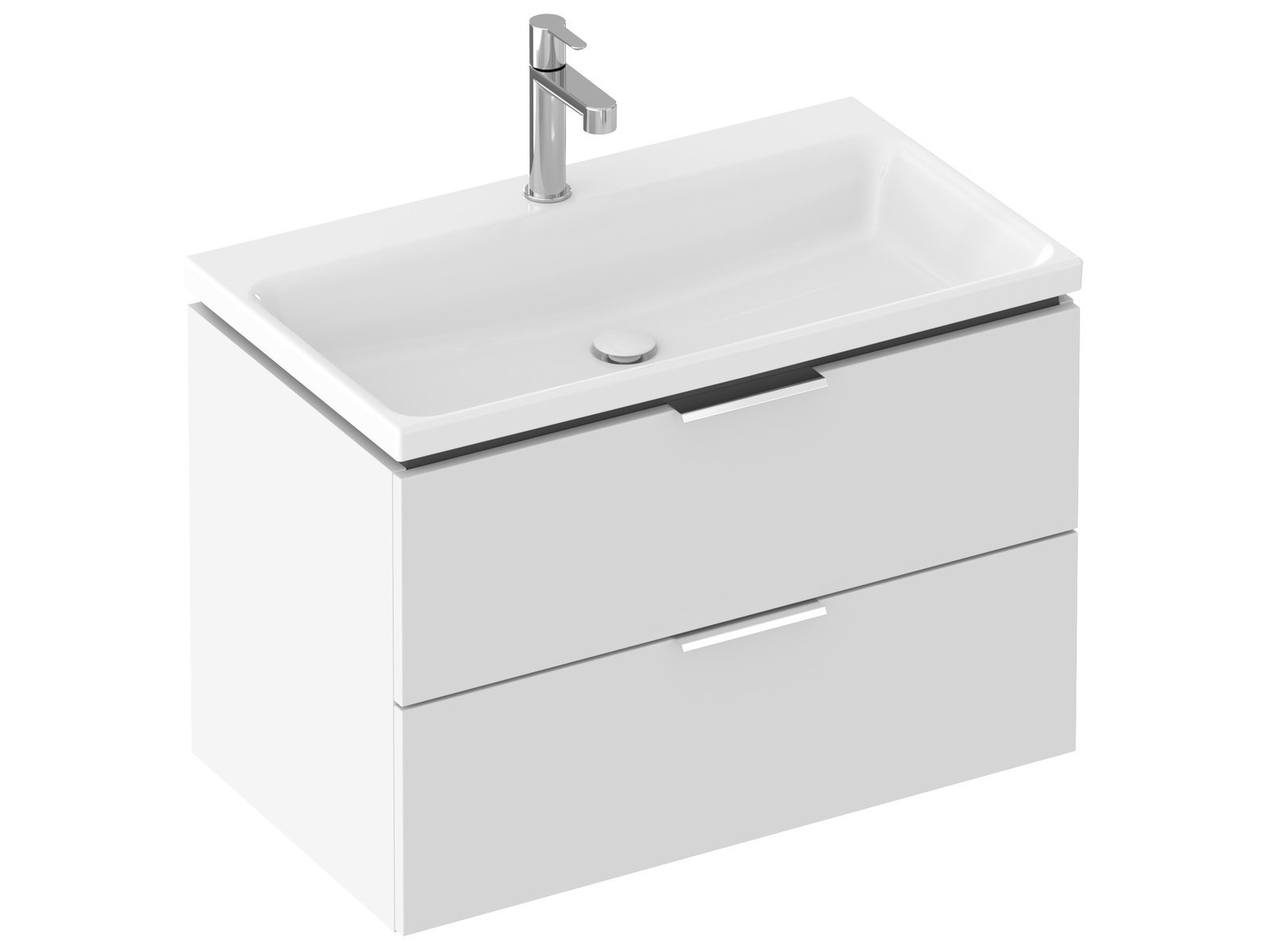 Ravak Comfort skrinka 80x46x50 cm závesná kúpeľňová skrinka pod umývadlo biela X000001819