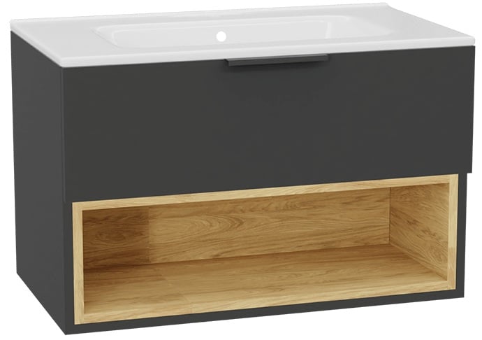 Súprava korpus skrinky Excellent Tuto 2.0 MLEX.2171.800.GRBL, umývadlo Excellent Pik CEEX.6517.800.WH, MLEX.2151.800.02.GR