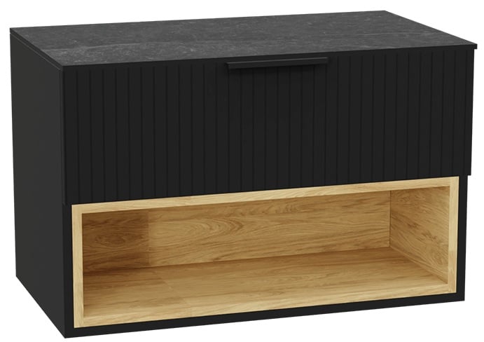 Súprava korpus skrinky Excellent Tuto 2.0 MLEX.2171.800.BKBL, doska na skrinku Excellent Tuto 2.0 MLEX.2116.800.MA, MLEX.2151.800.03.BK