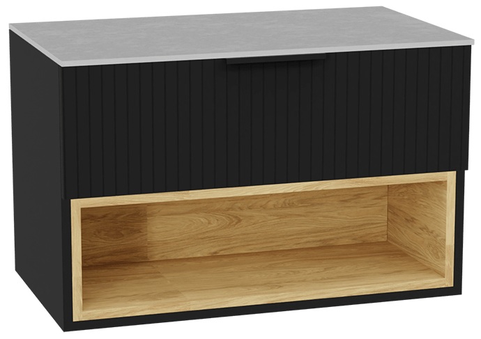 Súprava korpus skrinky Excellent Tuto 2.0 MLEX.2171.800.BKBL, doska na skrinku Excellent Tuto 2.0 MLEX.2116.800.SJ, MLEX.2151.800.03.BK