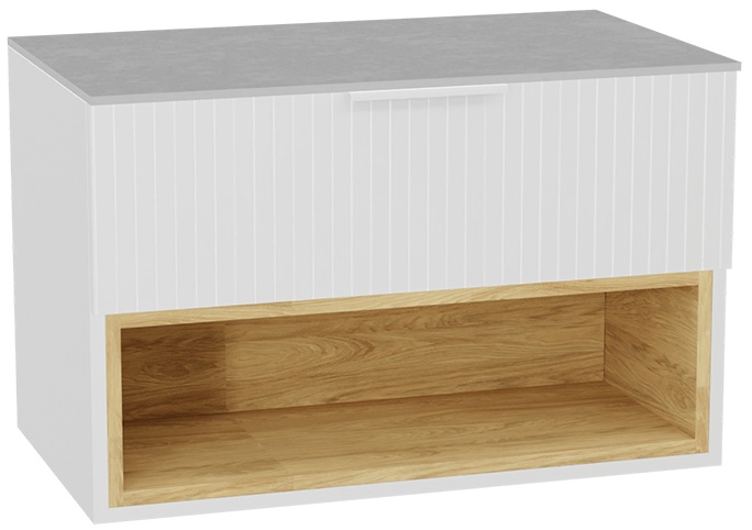 Súprava korpus skrinky Excellent Tuto 2.0 MLEX.2171.800.WHBL, doska na skrinku Excellent Tuto 2.0 MLEX.2116.800.SJ, MLEX.2151.800.03.WH