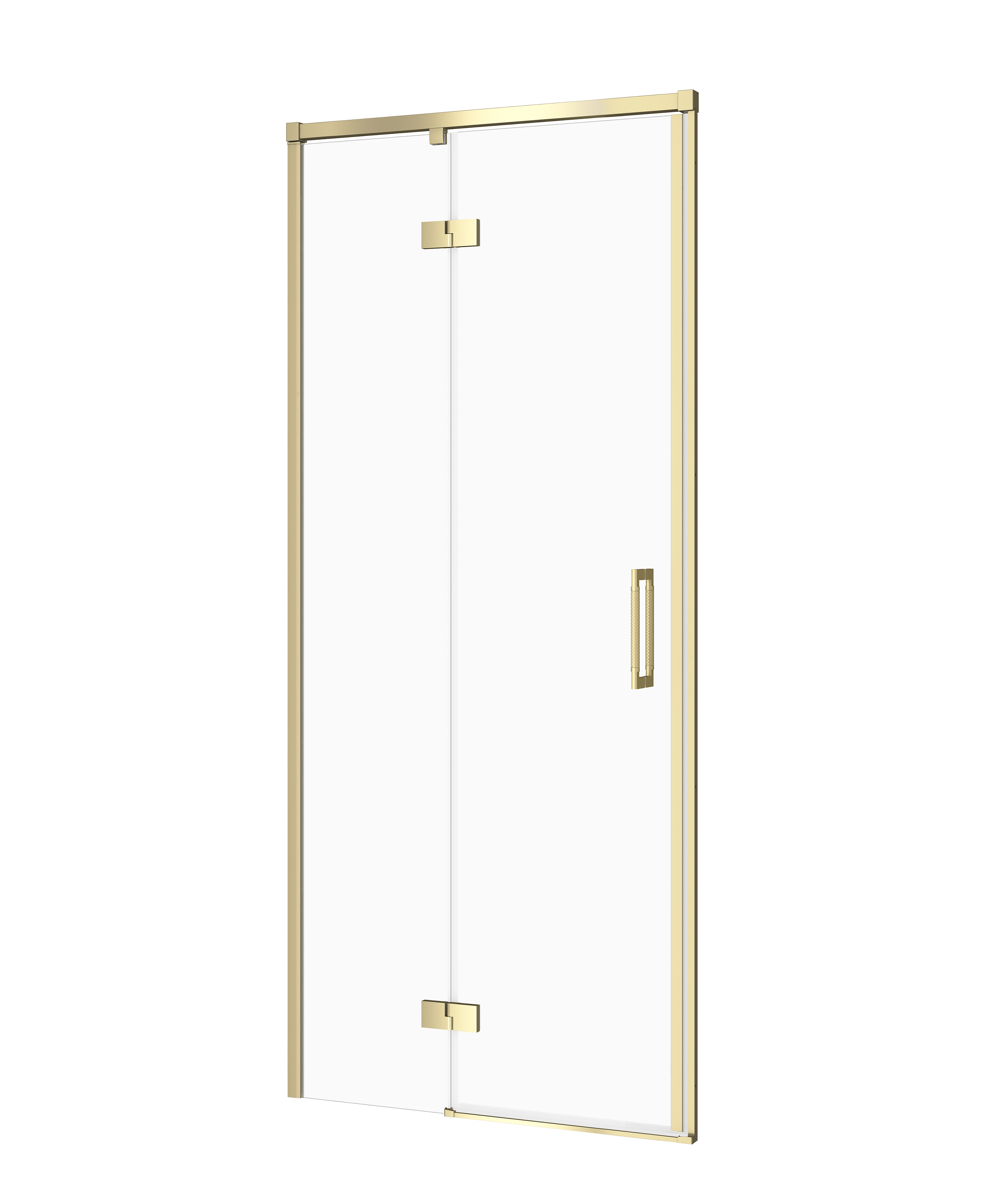 Cersanit Larga sprchové dvere 80 cm výklopné zlatá matná/priehľadné sklo S164-065