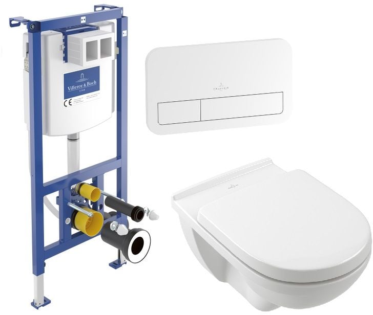 Súprava podomietková konštrukcia Villeroy & Boch ViConnect 92242700, súprava Combi-Pack s doskou Villeroy & Boch O.Novo 5660H101, 92249068