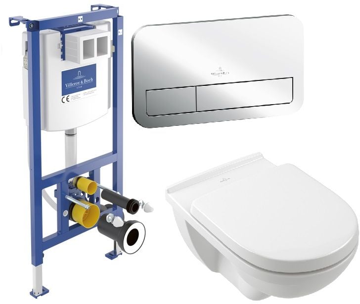 Súprava podomietková konštrukcia Villeroy & Boch ViConnect 92242700, súprava Combi-Pack s doskou Villeroy & Boch O.Novo 5660H101, 92249061