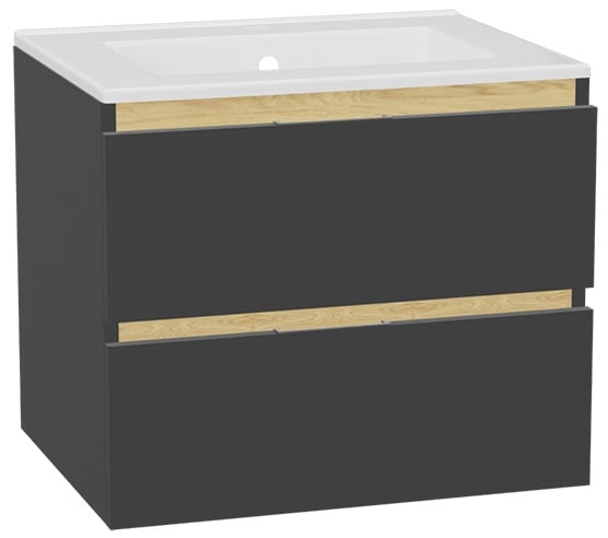 Súprava korpus skrinky Excellent Tuto 2.0 MLEX.2172.600.GRBL, umývadlo Excellent As CEEX.3617.600.WH, MLEX.2151.600.01.GR