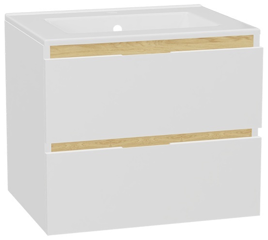 Súprava korpus skrinky Excellent Tuto 2.0 MLEX.2172.600.WHBL, umývadlo Excellent As CEEX.3617.600.WH, MLEX.2151.600.01.WH