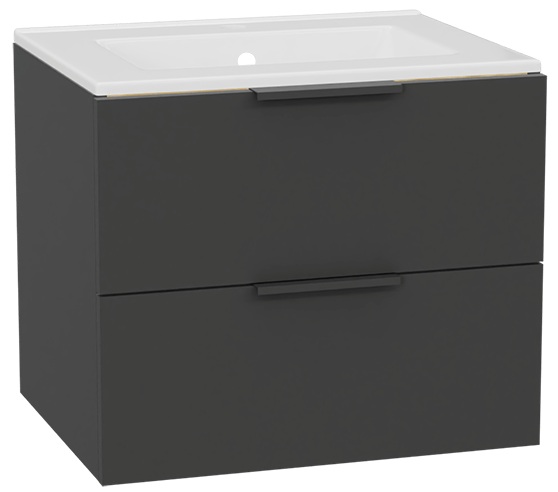 Súprava korpus skrinky Excellent Tuto 2.0 MLEX.2172.600.GRBL, umývadlo Excellent As CEEX.3617.600.WH, MLEX.2151.600.02.GR