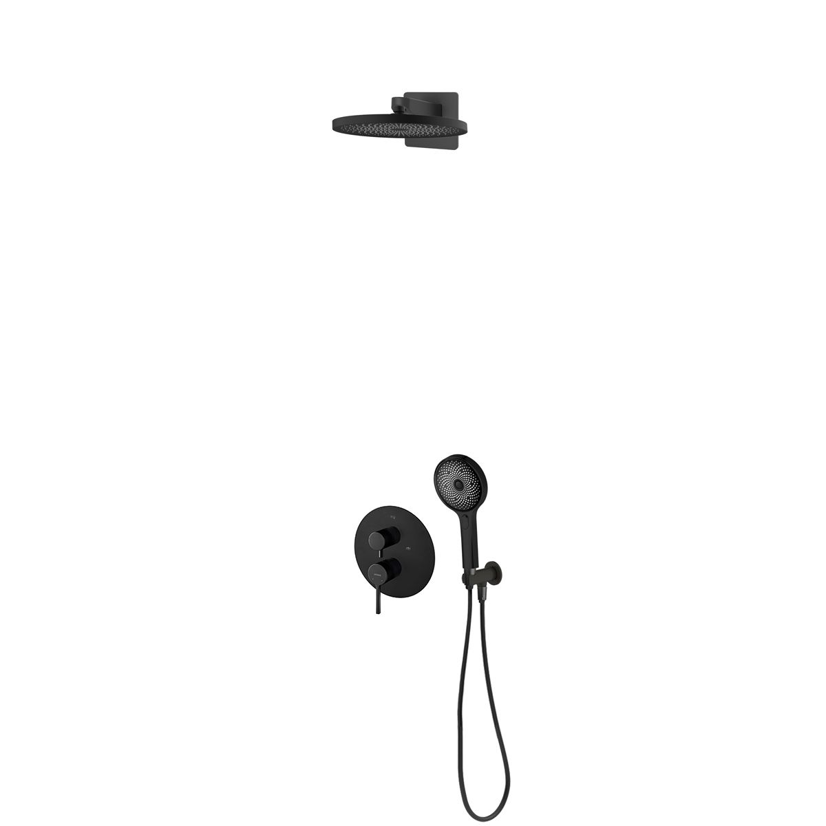 Súprava vaňová/sprchová batéria Oltens Rann 34111300, horná/hlavová sprcha Oltens Vann 37007300, 39403300, 37107300, 39304300, 37200300