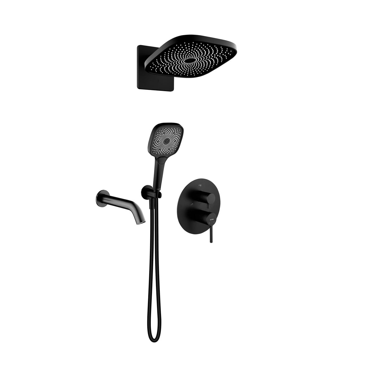 Súprava vaňová/sprchová batéria Oltens Rann 34111300, horná/hlavová sprcha Oltens Vann 37008300, 39403300, 39100300, 37108300, 39304300, 37200300