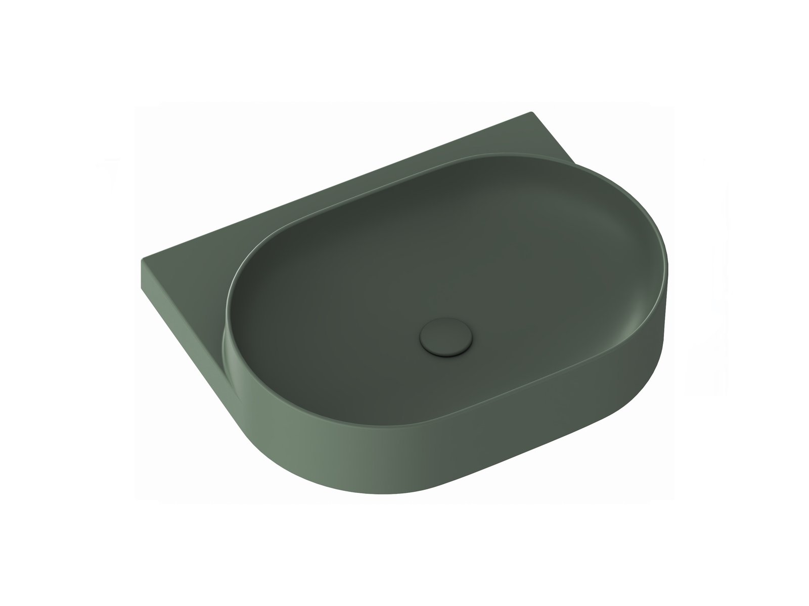 Ravak Yard umývadlo 60.5x50 cm polokrúhly klasické umývadlo XJX08060000