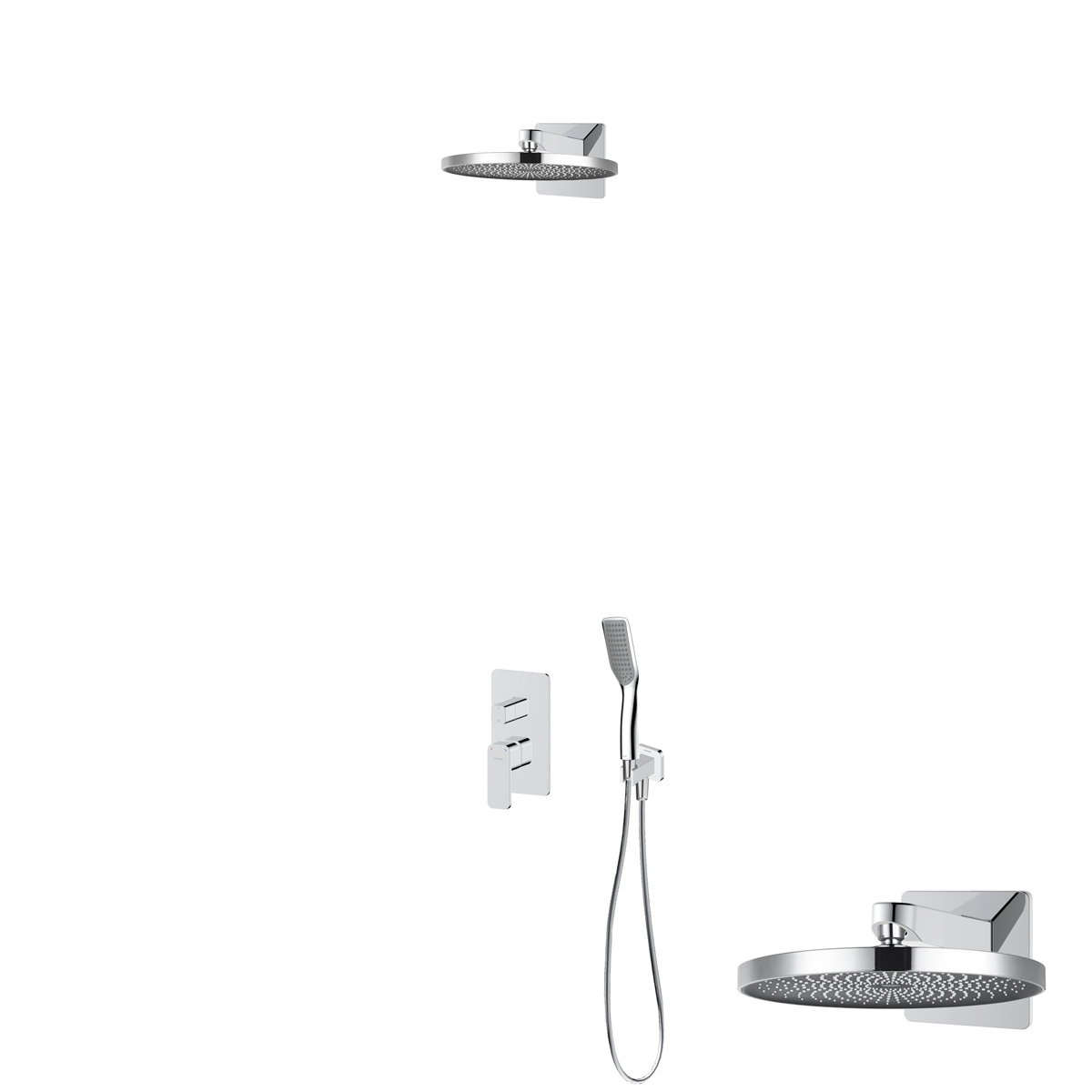 Súprava horná/hlavová sprcha Oltens Vann 37007100, vaňová/sprchová batéria Oltens Hadsel 34108100, 39403100, 39306100, 37200100, 37111100