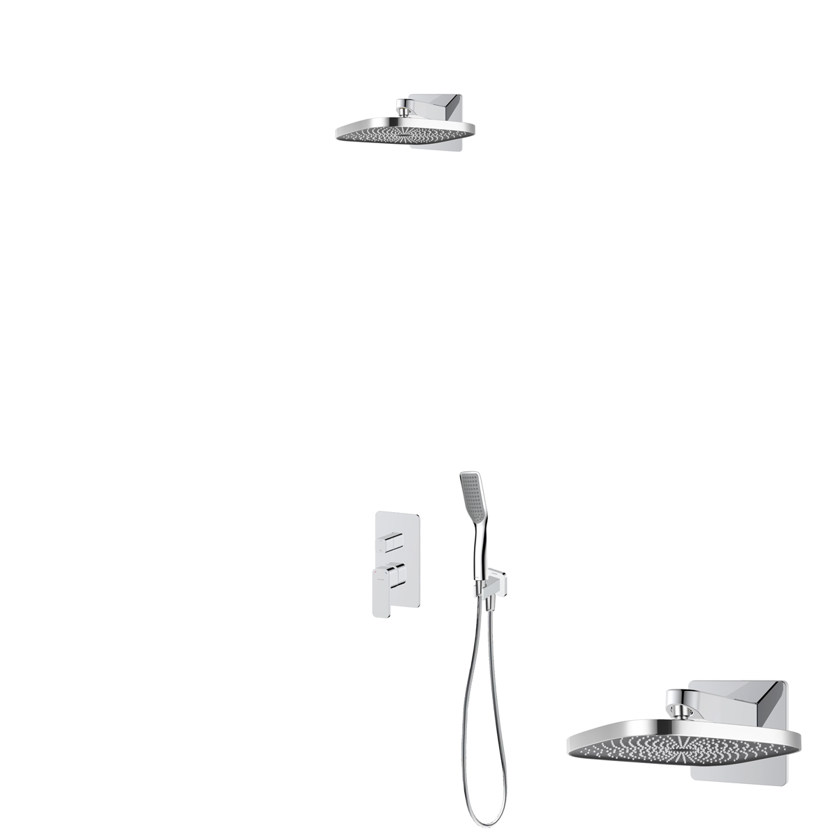 Súprava horná/hlavová sprcha Oltens Vann 37008100, vaňová/sprchová batéria Oltens Hadsel 34108100, 39403100, 39306100, 37200100, 37111100