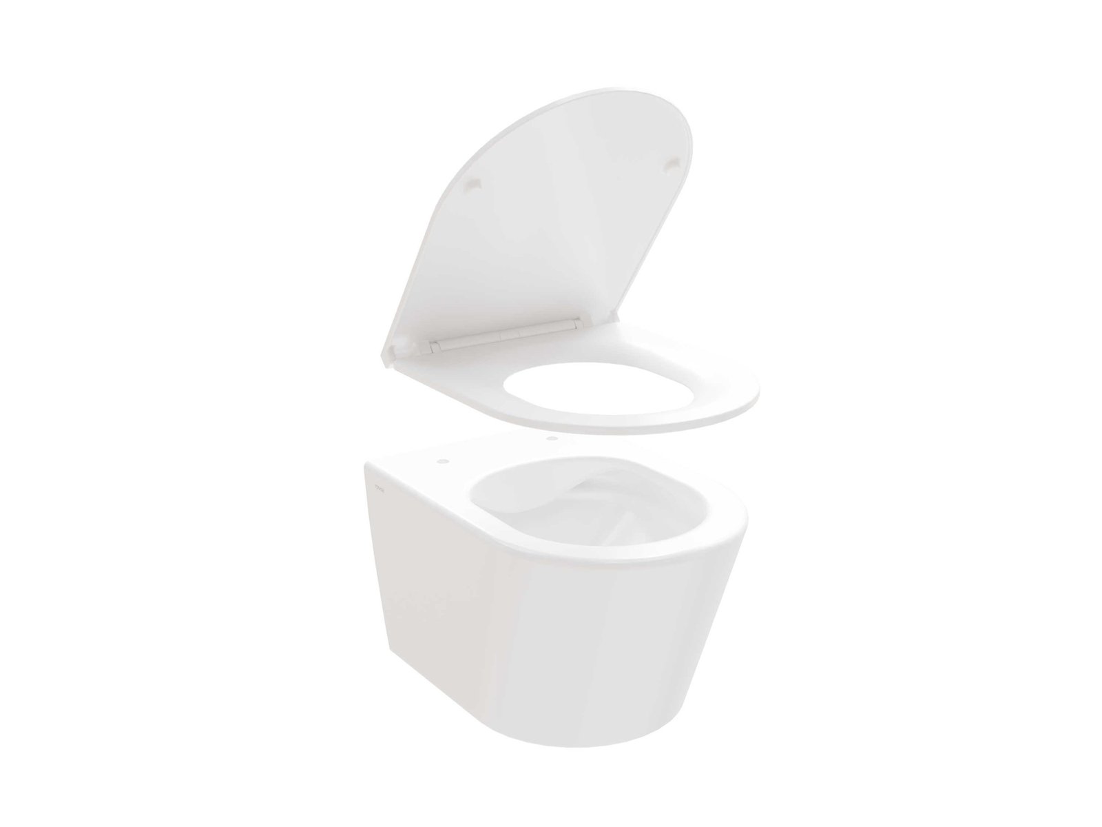 Ravak Flow wc misa s pomaly sa sklápajúcim sedadlom závesné bez oplachovacieho kruhu biela lesklá X01985