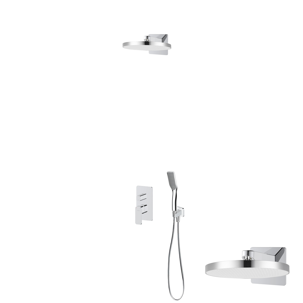 Súprava horná/hlavová sprcha Oltens Regna 37009100, vaňová/sprchová batéria Oltens Hadsel 34108100, 39403100, 39306100, 37200100, 37111100