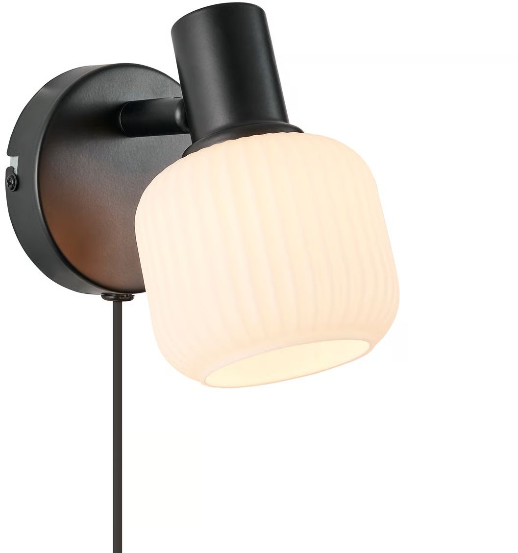 Nordlux Milford nástenná lampa 1x10 W čierna 2412631003