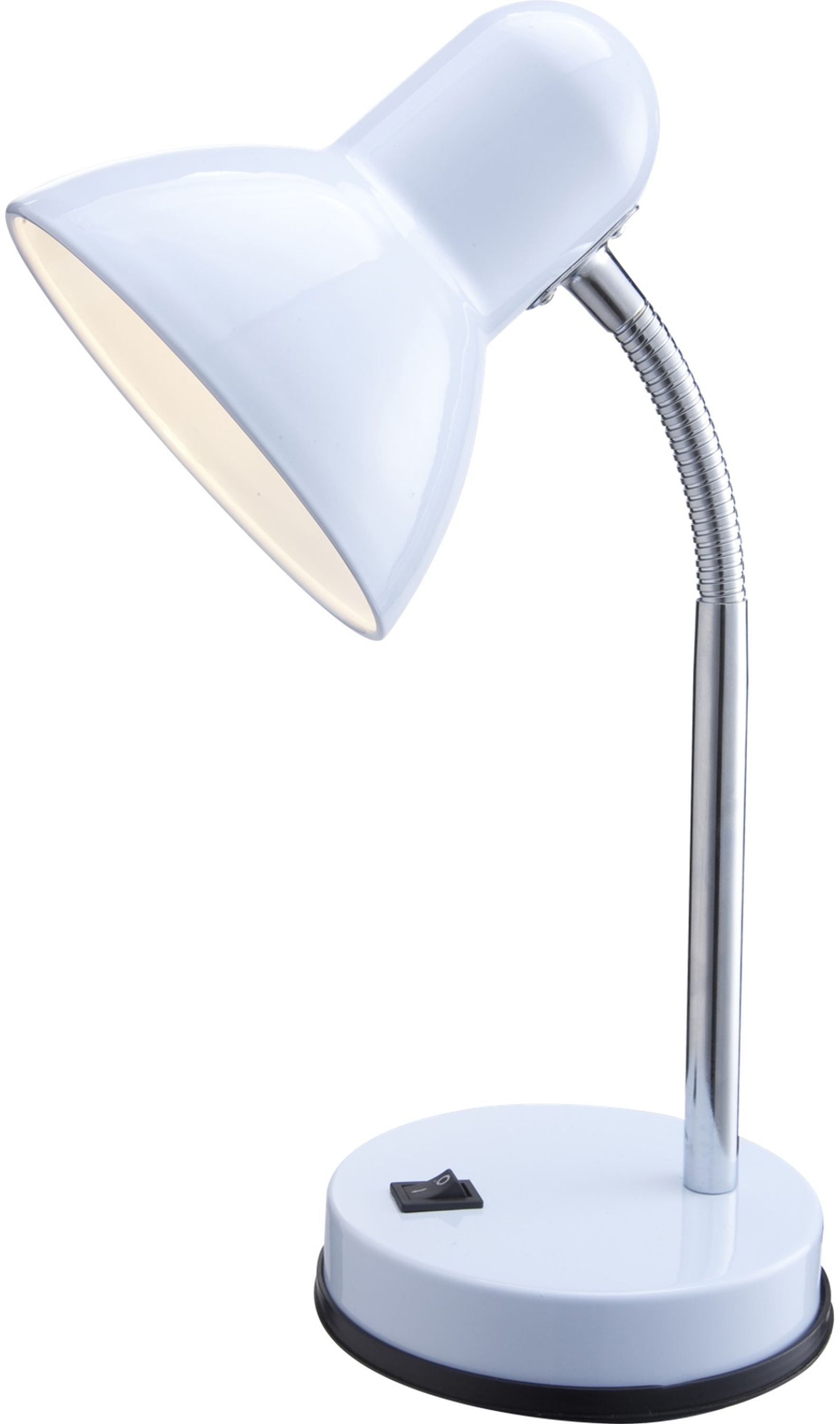 Globo Lighting Basic stolová lampa 1x40 W biela-chróm 2485
