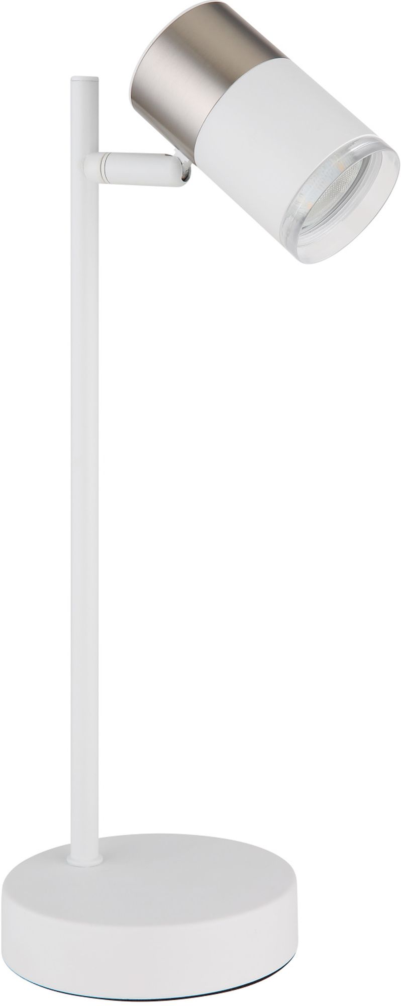 Globo Lighting Brisbon stolová lampa 1x5 W biela-nikiel 57851T