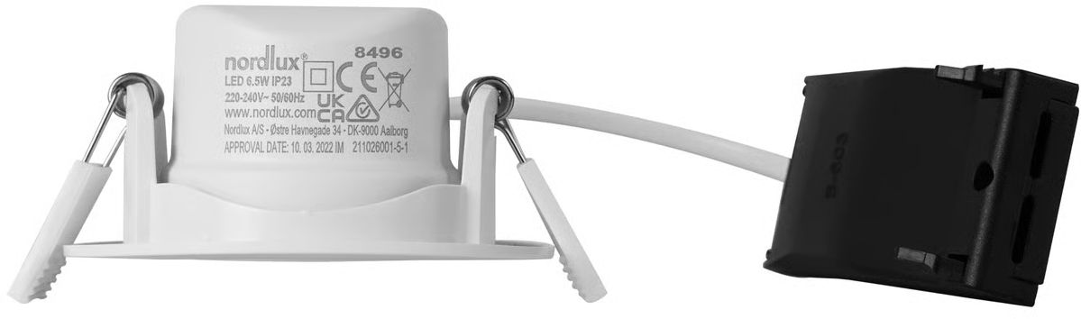 Nordlux Roar zapustené svietidlo 1x7 W biela 84960001