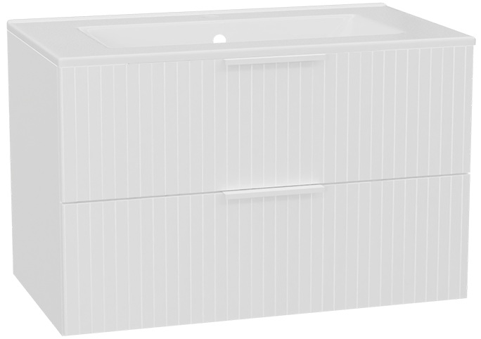 Súprava korpus skrinky Excellent Tuto 2.0 MLEX.2172.800.WHBL, umývadlo Excellent As CEEX.3617.800.WH, MLEX.2151.800.03.WH