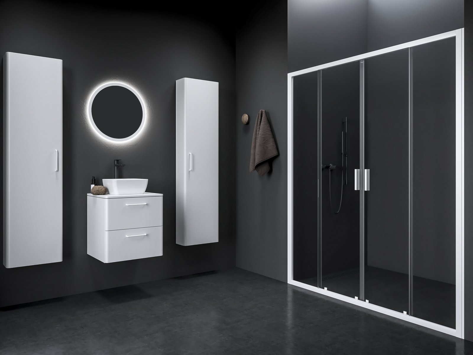 Ravak Blix II sprchové dvere 120 cm posuvné biela matná/priehľadné sklo 0YMG0E00Z1