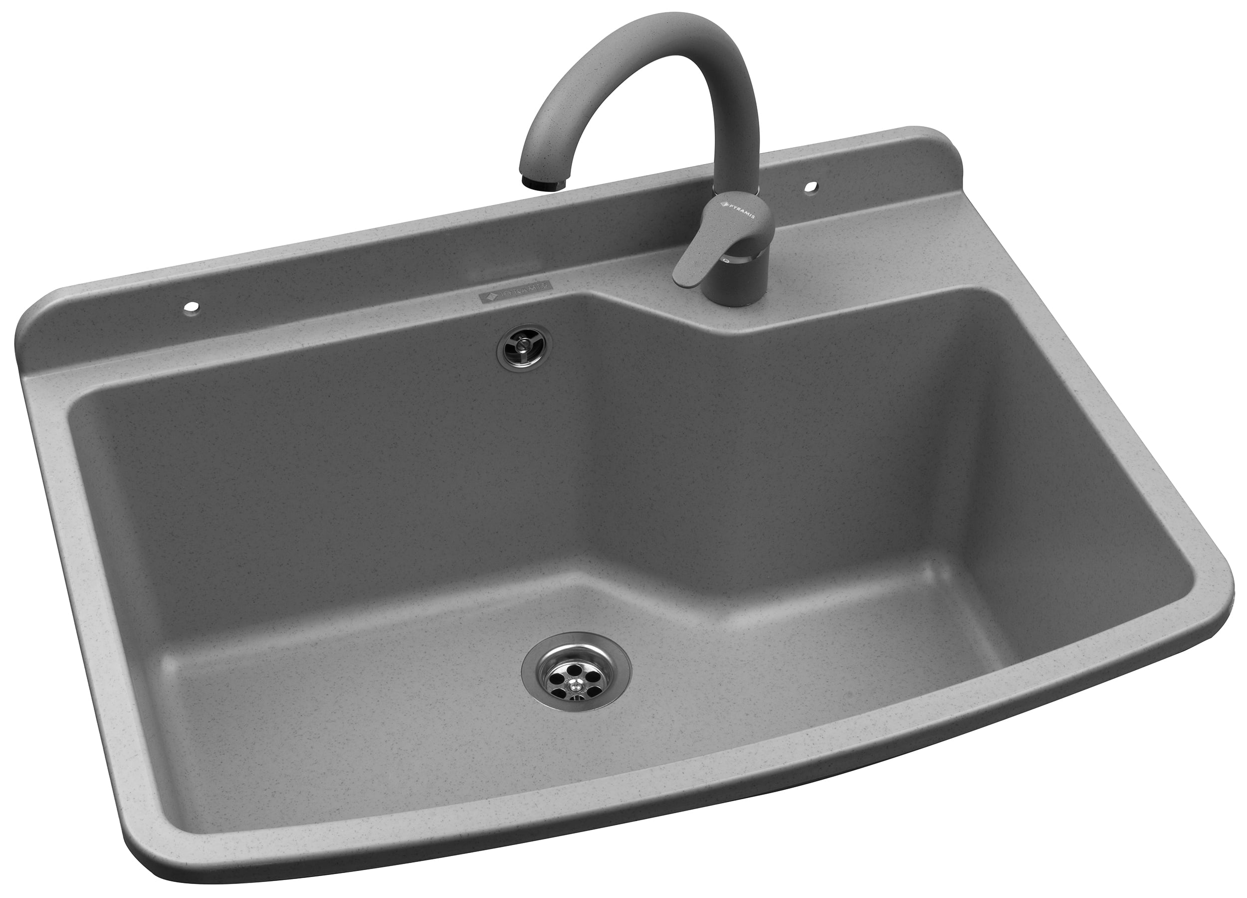 Pyramis Max záhradné umývadlo s kohútikom 61x44 cm plast 070178801 O