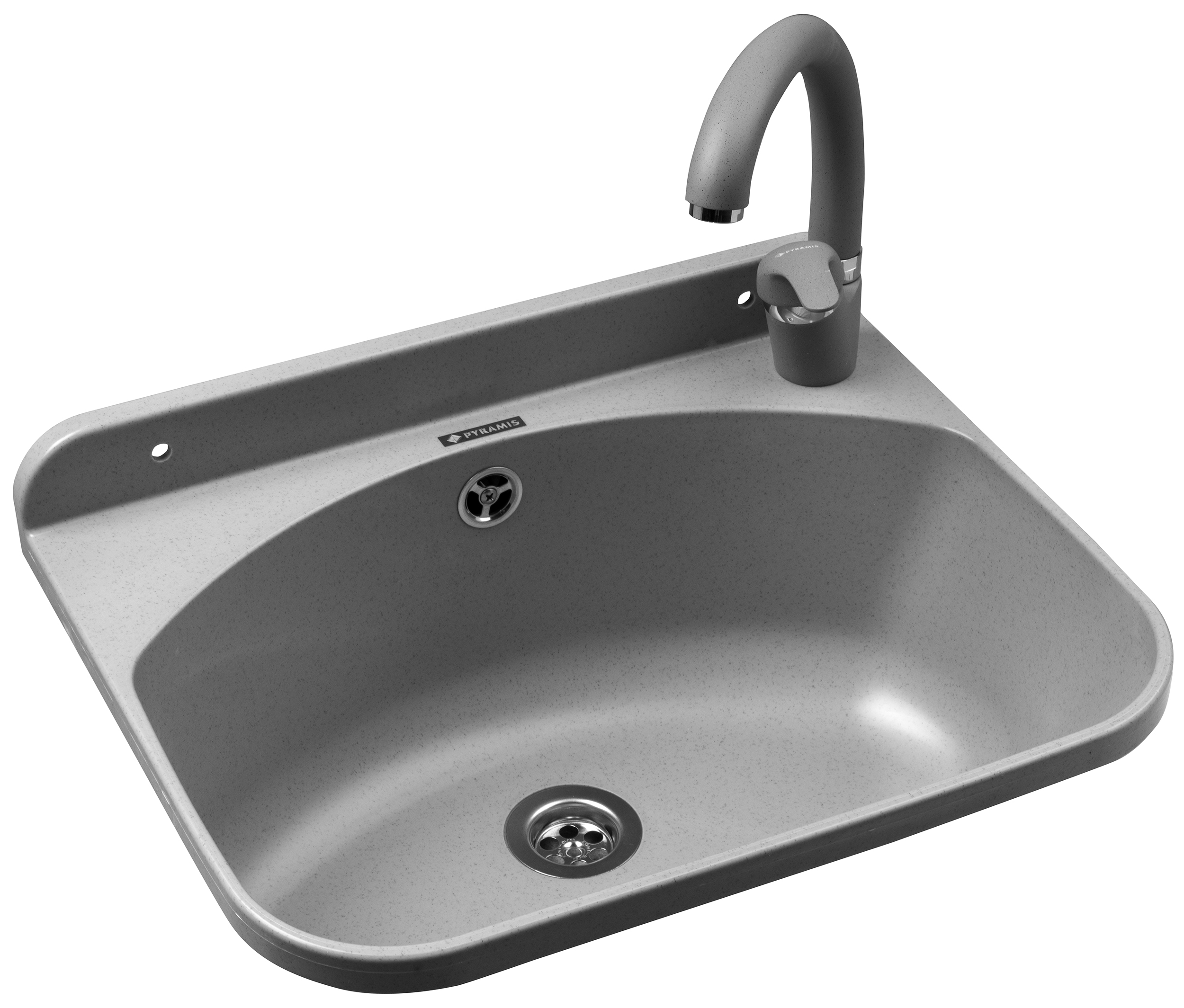 Pyramis Standard záhradné umývadlo s kohútikom 46x36 cm plast 070178601 O