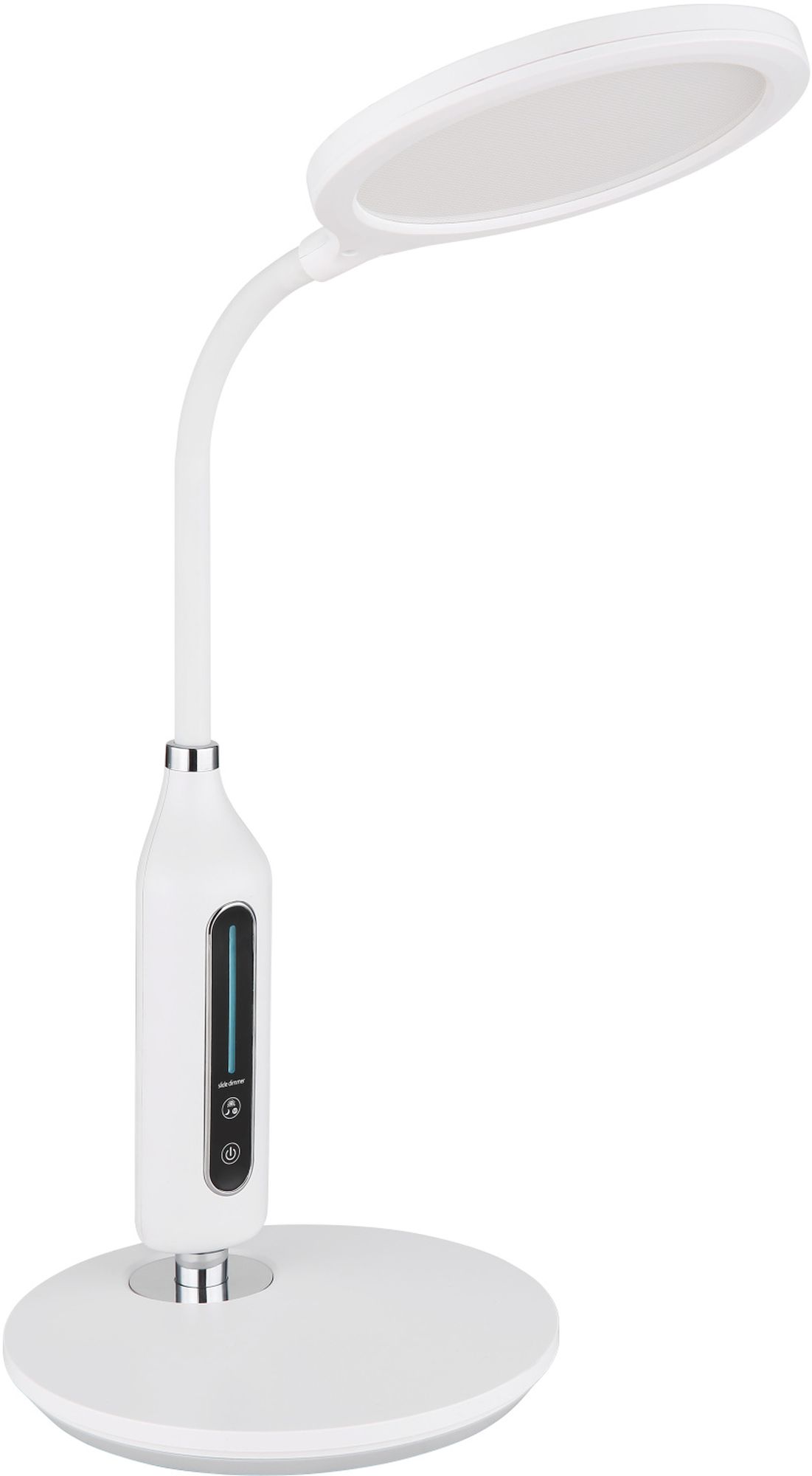 Globo Lighting Fruggy stolová lampa 1x9 W biela-chróm 58435W