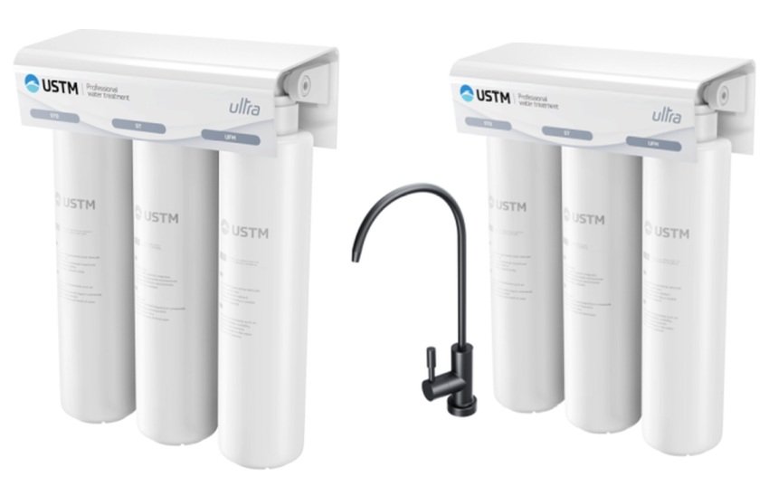 Súprava poddrezový filter USTM Ultra ULTRABLACKSTYLE, filtračná kazeta USTM Ultra ULTRAUFM, ULTRASTO, ULTRAST
