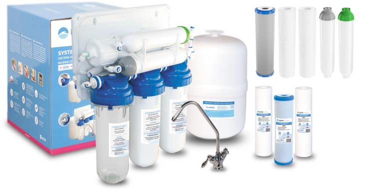 Súprava súprava filtrov na reverznú osmózu USTM RO6 RO6WFU, filtračná vložka pre systém reverznej osmózy USTM SET13