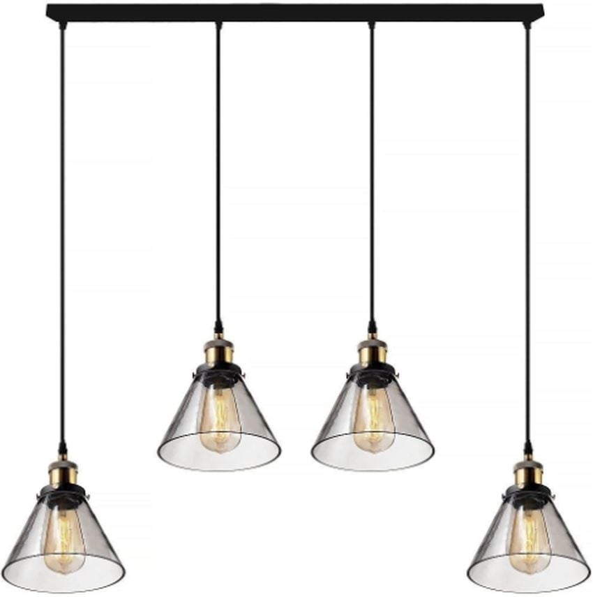 Altavola Design New York Loft závesné svietidlo 4x40 W mosadzná-dymová LA034/CL4_smoky