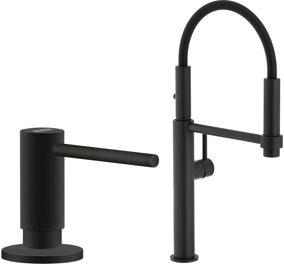 Súprava kuchynská batéria Franke Pescara 360 115.0545.136, dávkovač tekutín Franke Active SM 119.0547.906