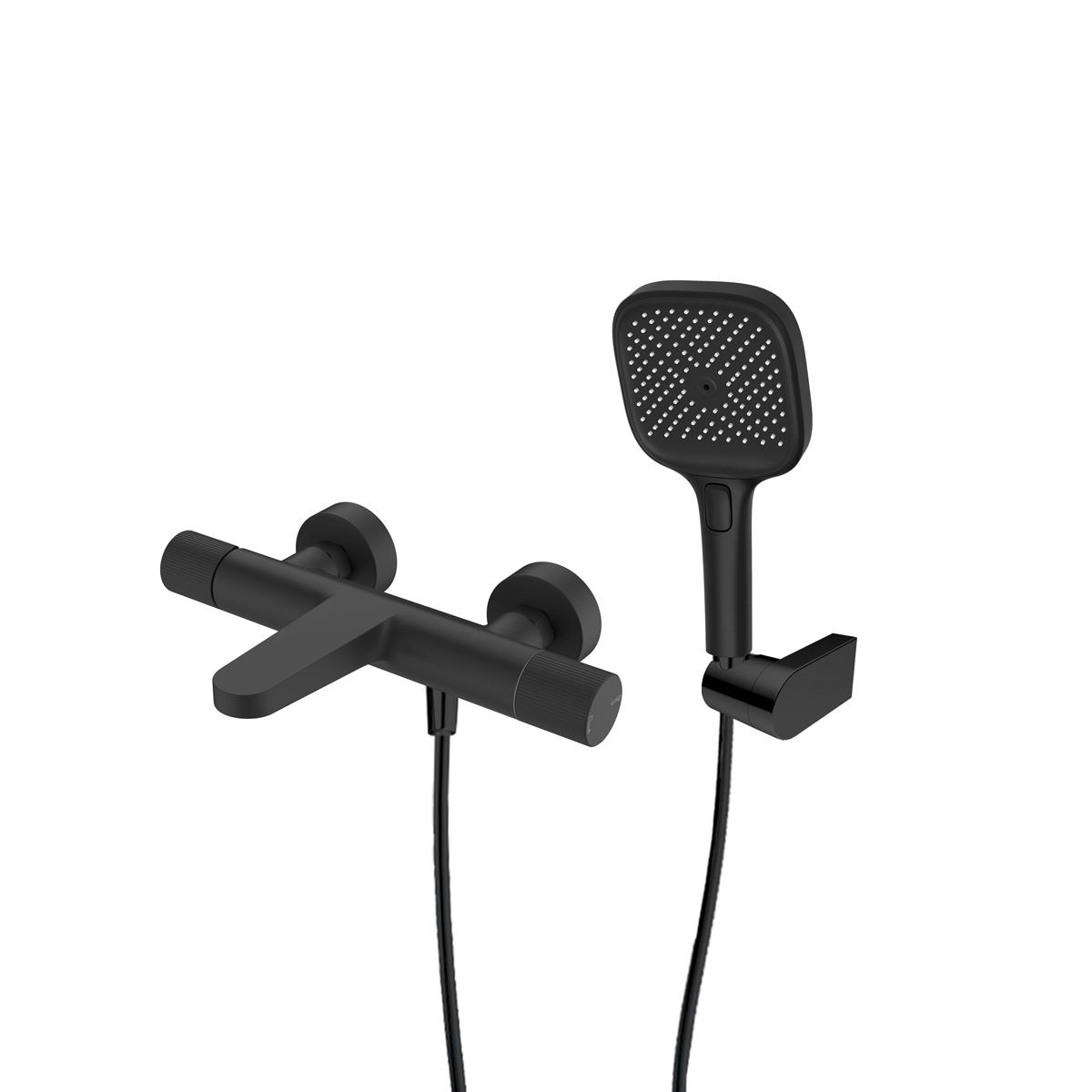 Súprava vaňová/sprchová batéria Ksuro 02 13008030, sprchová hlavica Ksuro 02 One Click 16004030, 37200300, 19001030