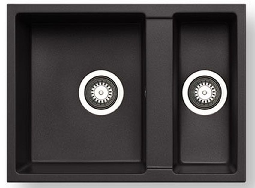 Pyramis Tetragon závesný drez 59x44 cm čierna 070230011