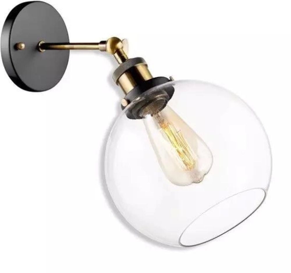 Altavola Design New York Loft nástenná lampa 1x W mosadzná-priehľadná LA035/W